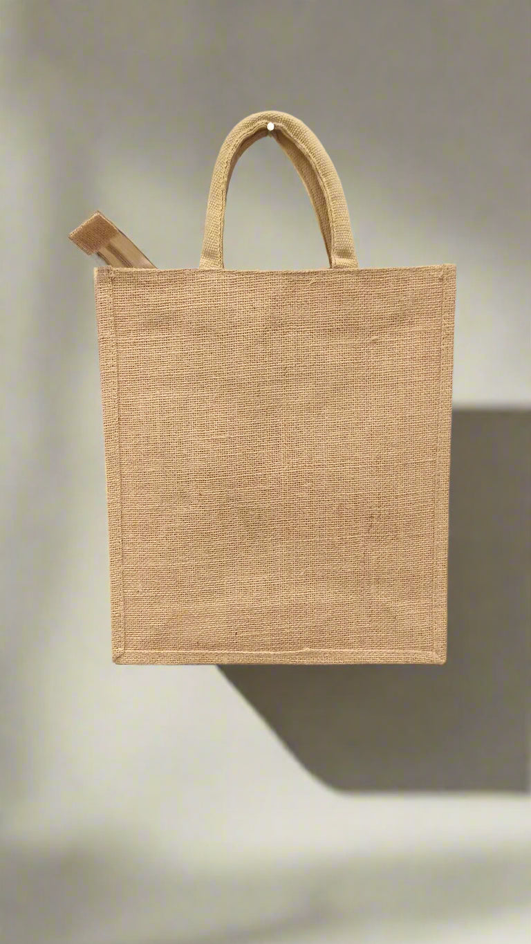 GREEN RANGOLi jute shopping bag