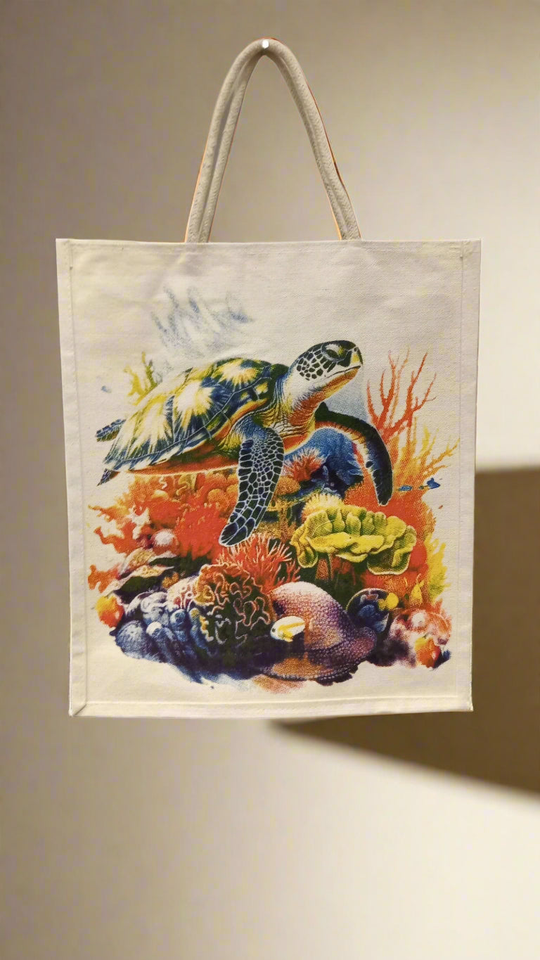 OCEAN BLISS CANVAS shopping bag