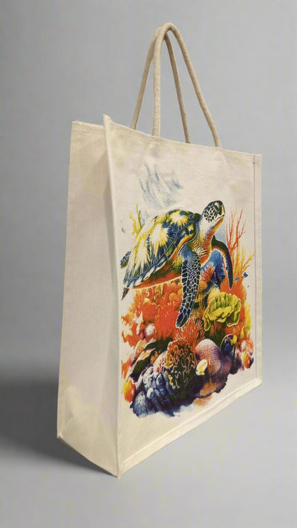 OCEAN BLISS CANVAS shopping bag