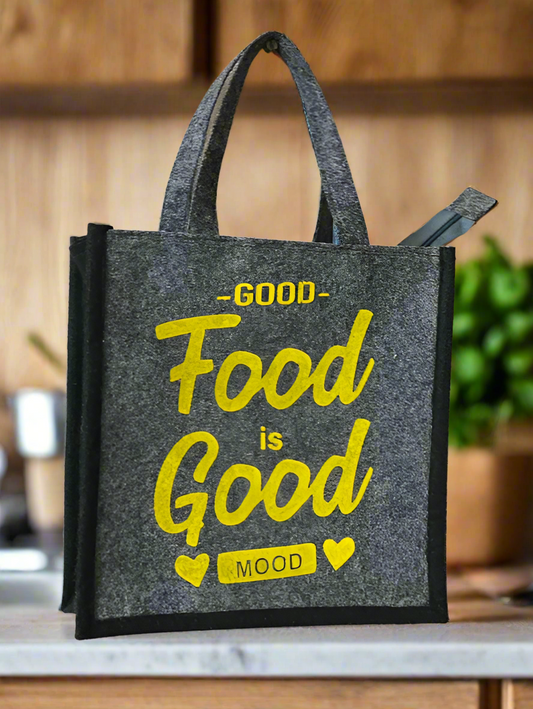 GOOD FOOD FELT lunch box bag