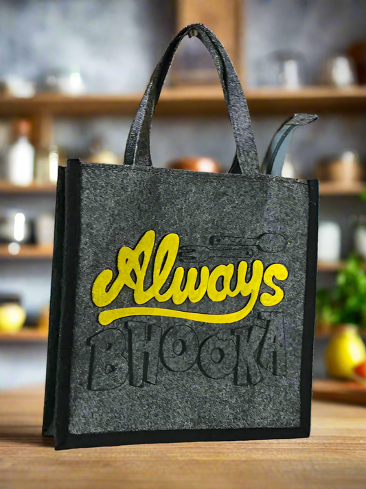 ALWAYS BHOOKA FELT lunch box bag