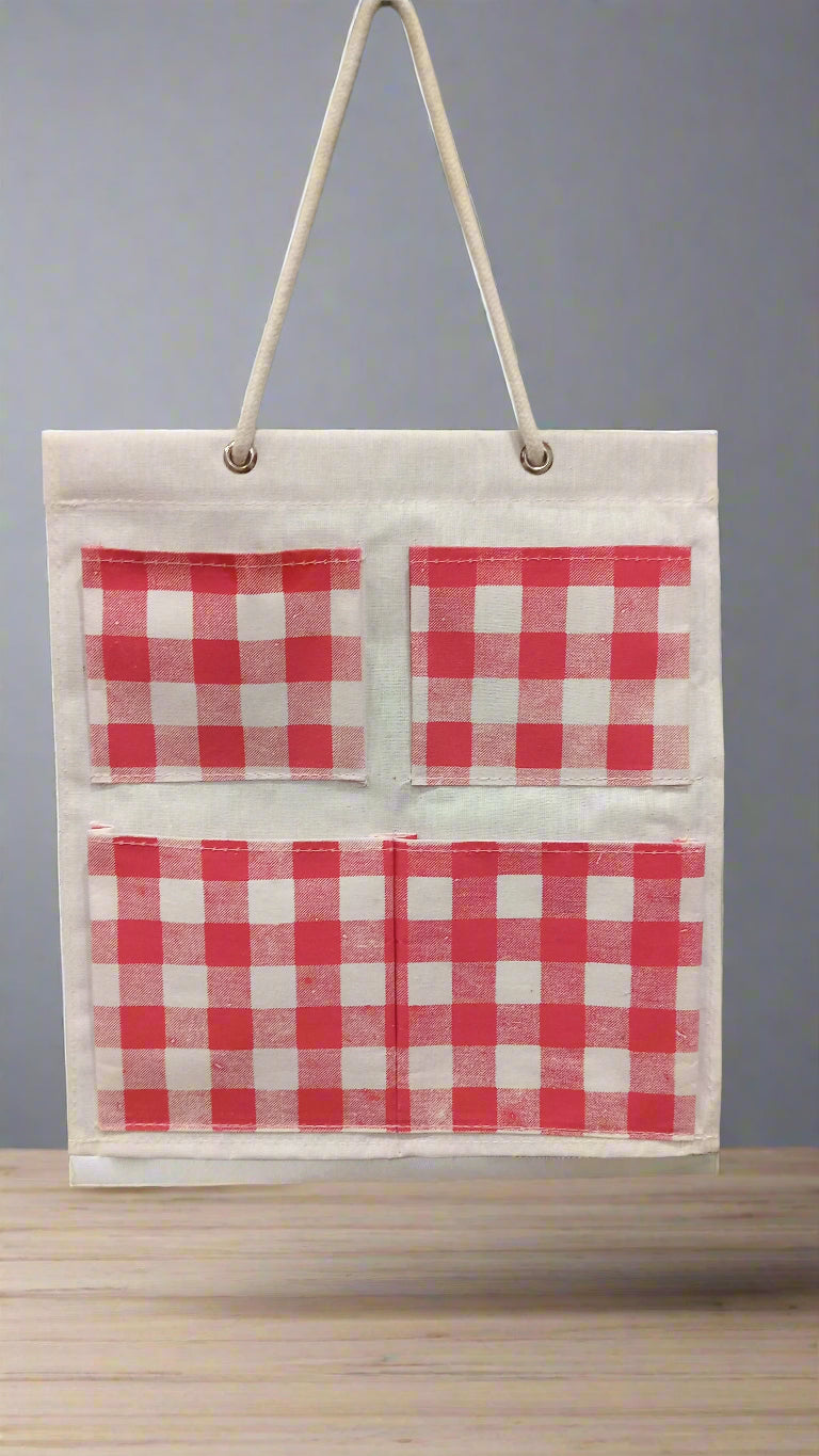 RUSTIC CHECKERED KITCHEN organizer